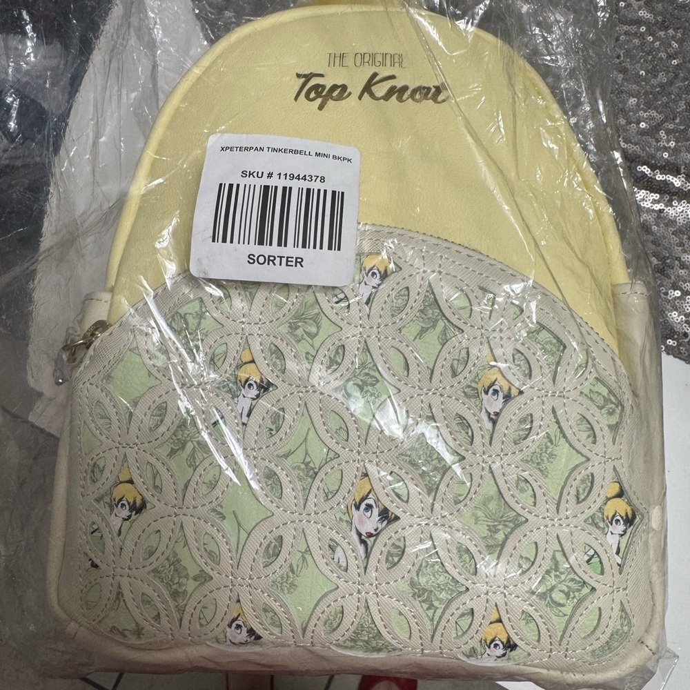 Rare Loungefly x Top Knot Disney Tinker Bell Mini Backpack – NWT  with Faux Fur - Picture 3 of 8